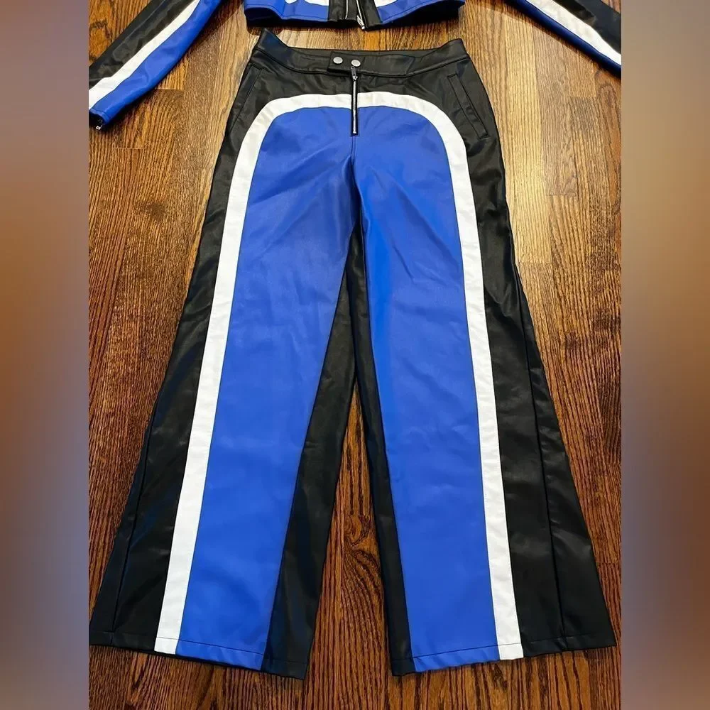 Free People Size Medium Set Incognito Moto Suit $348.00